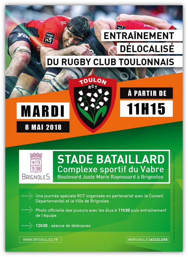 Entraînement délocalisé du Rugby Club Toulonnais