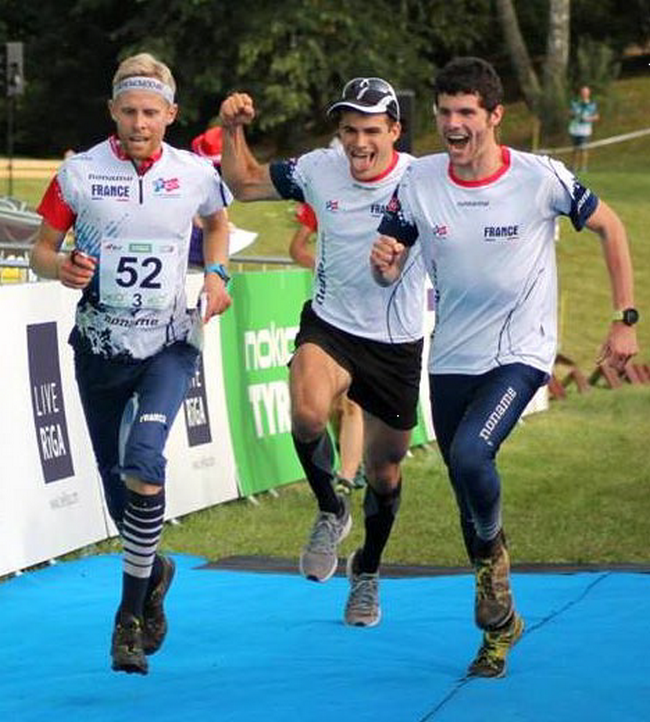 L'équipe de France en bronze au relais