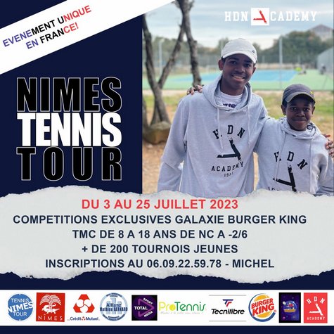 Nîmes Tennis Tour Affiche 2023